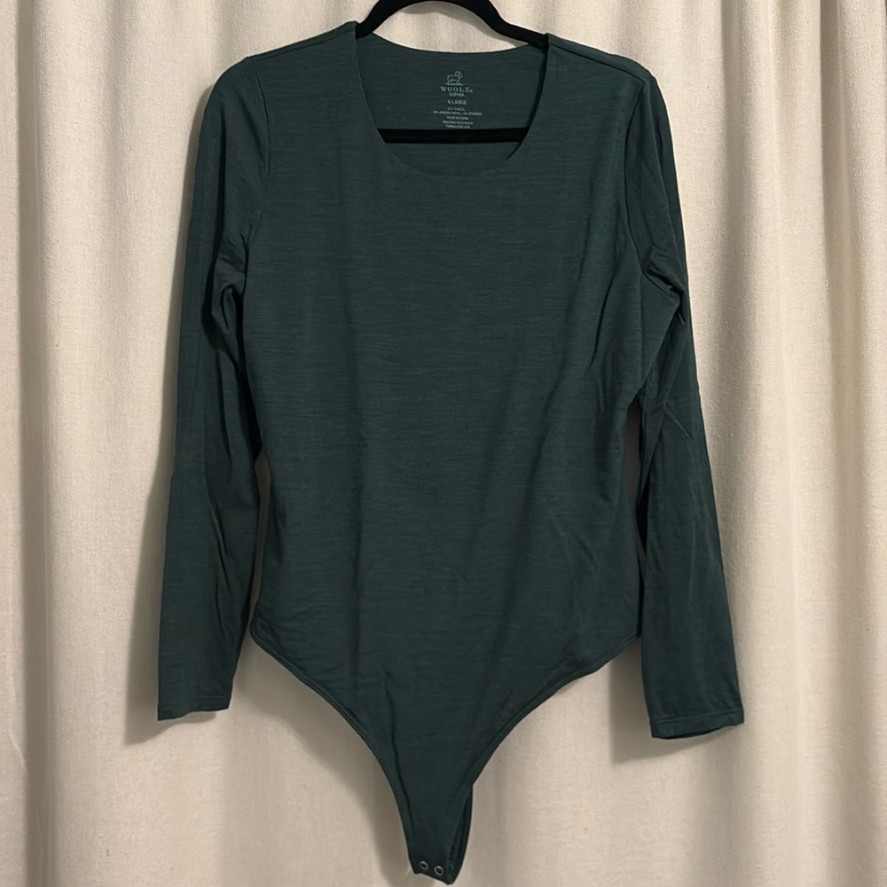 Woolx Sophia bodysuit green, XL